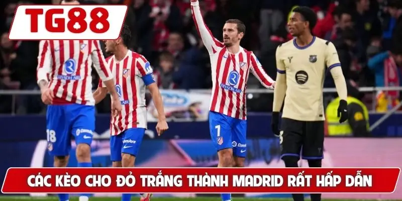 Các kèo cho đỏ trắng thành Madrid rất hấp dẫn