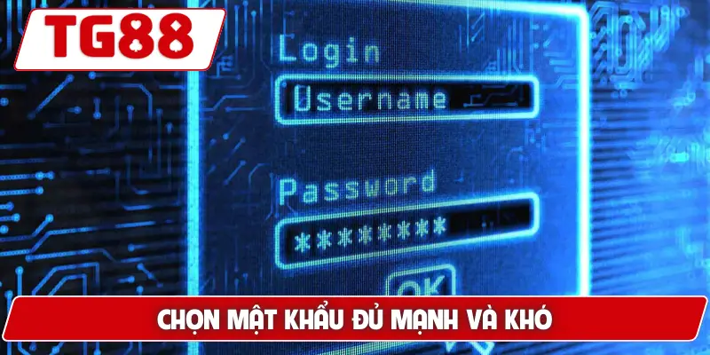 Chọn mật khẩu đủ mạnh và khó