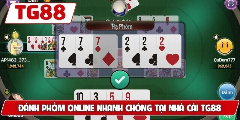 Phỏm Tại TG88 – Trò Chơi Cổ Điển Hấp Dẫn Và Thử Thách Mới 5 Đánh Phỏm online nhanh chóng tại nhà cái TG88