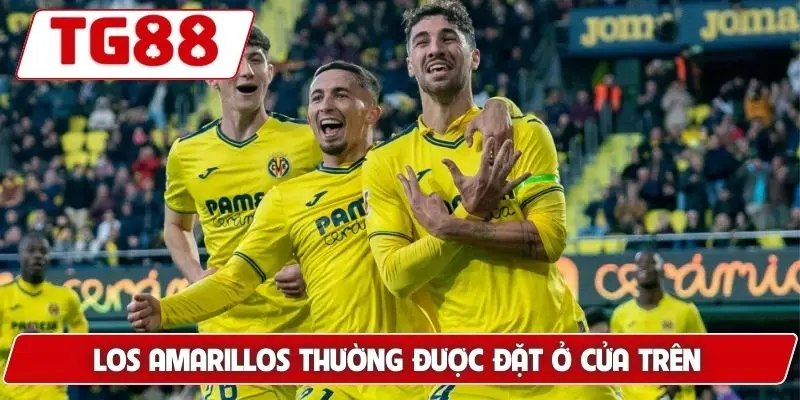 Los Amarillos thường được đặt ở cửa trên